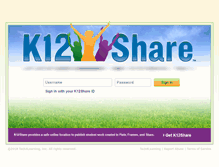 Tablet Screenshot of k12share.com